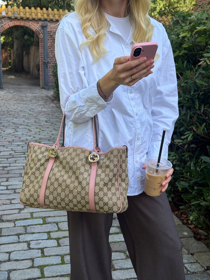 Gucci Twins Tote Pink - Relovedbags